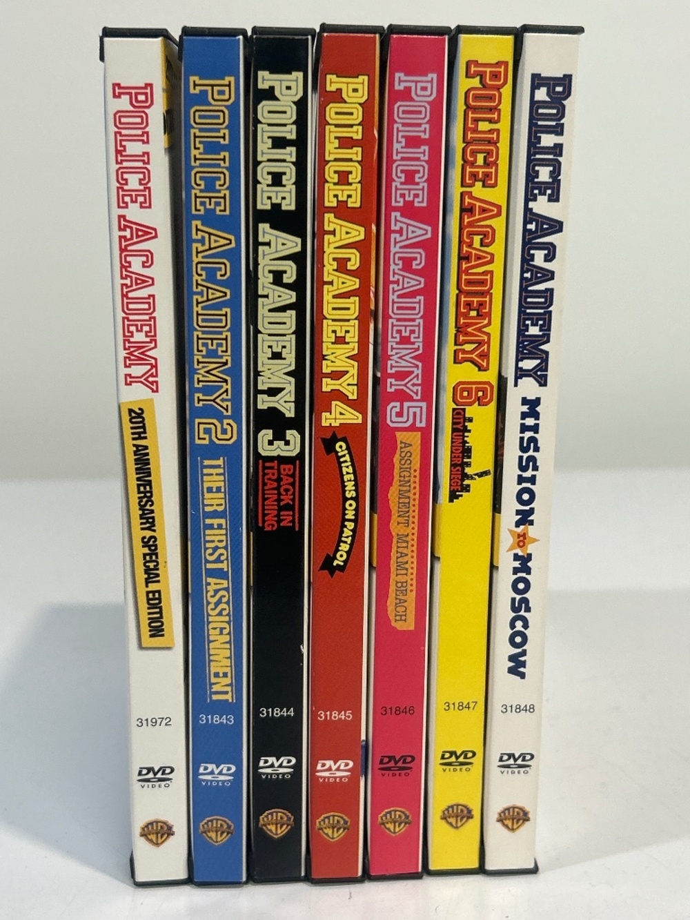 “Police Academy” 7-Film DVD Lot [1980s Comedy Steve Guttenberg]